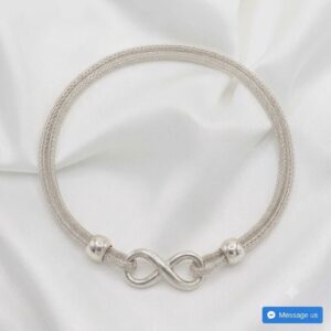 Sterling SIlver Infinity Handchain