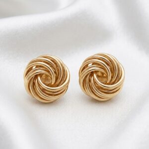 9ct Gold Love Knot Earring