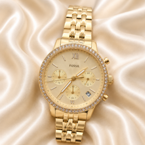 Fossil Stainless steel G/P cz Chrono Dial