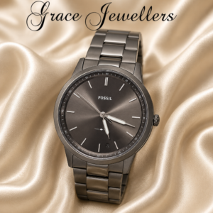 Fossil Gunmetal Grey and black watch