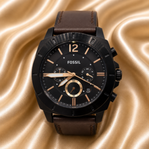 Fossil Brown leather Chrono Watch