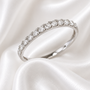 9ct White Gold Lab Diamond eternity band