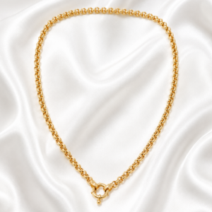 9ct gold belcher necklace 45cm 5mm