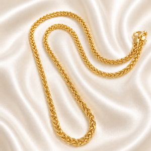 9ct gold wheat chain 45cm graduating