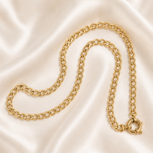9ct Gold curb 45cm chain