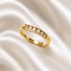 18ct Gold Natural Diamond Eternity Ring