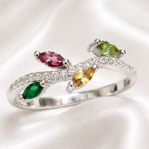 Sterling Silver Tutti frutti Vine Ring